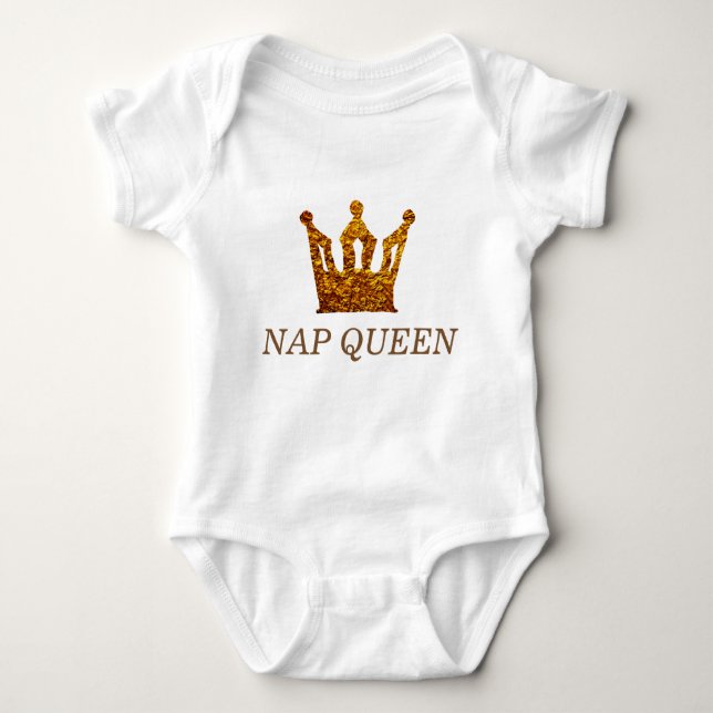 Body Drôle Queen Baby Jersey Bodysuit (Devant)