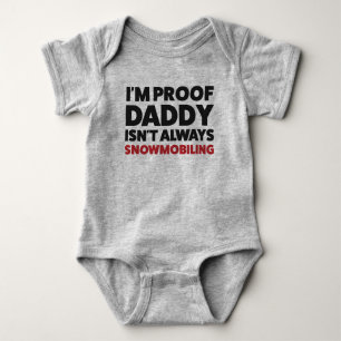 Body Drôle Snowmobile Jersey Bodysuit pour bébé