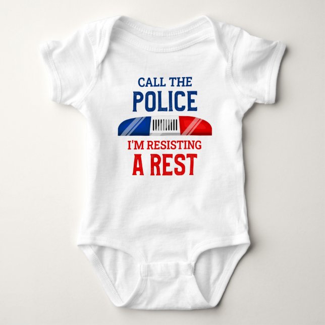 Body Drôle Vêtements de bébé de la police (Devant)