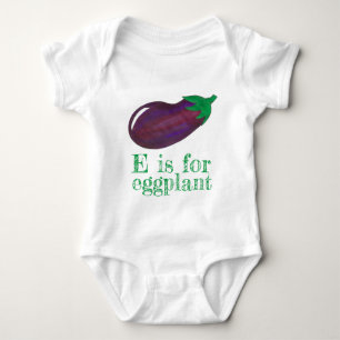 Body E est pour EGGPLANT Purple Eggplant Vegetable ABC
