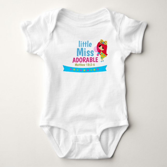 Body Écriture Baby Jersey Bodysuit (Devant)