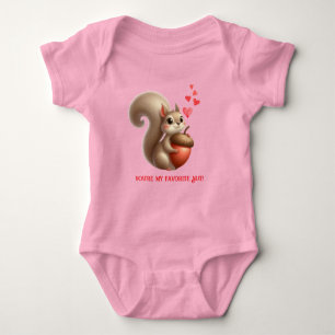 Body Écureuil drôle mignon de la Saint-Valentin