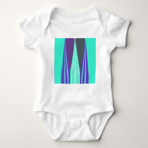 Body Edgy Blue Purple Cyan Chevron Art Imprimer