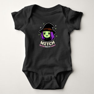 Body Éffrayant Kawaii Witch Halloween Bodysuit bébé