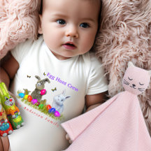 Egg Hunt Crew Nom de famille personnalisé