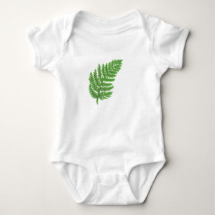 Body Élégante fougères vertes feuilles de bois