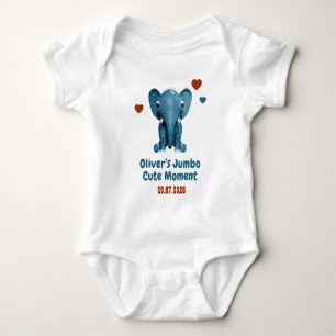 Body Élément Bébé Nom Personnalisé Date Moment Mignon