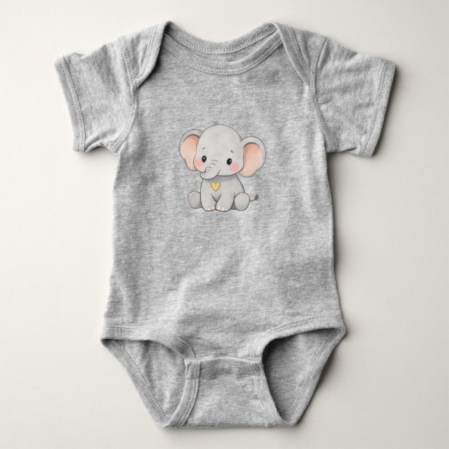 Body Élément de design de vêtements pour tout-petit – É (Devant)