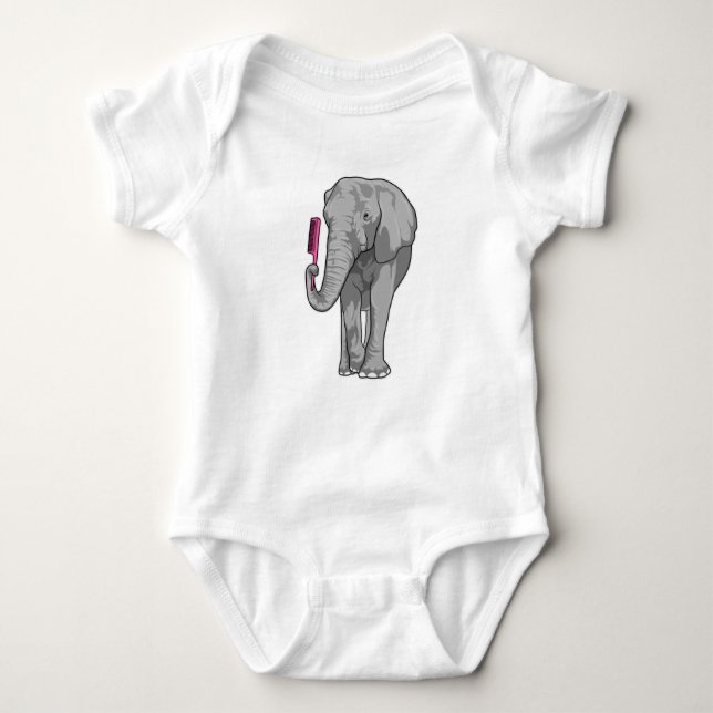 Body Elephant comme coiffeur avec peigne (Devant)