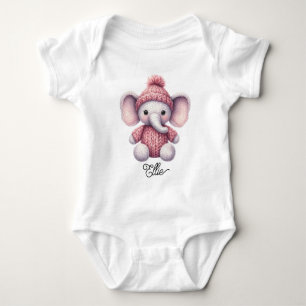 Body Éléphant de bébé tricoté mignon