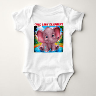 Body Eléphant Design Jersey Bodysuit
