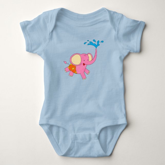 Body Eléphant Eléphant Design Elément Bodysuit bébé (Devant)