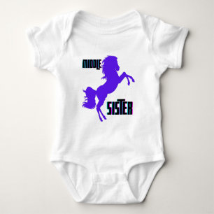 Body Élevage de poney violet de la sœur moyenne