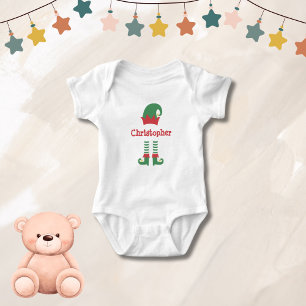 Body Elfe de bébé mignon personnalisé pour les fêtes de