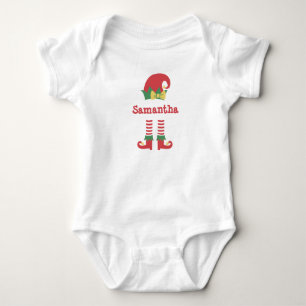 Body Elfe de bébé mignon personnalisé pour les fêtes de