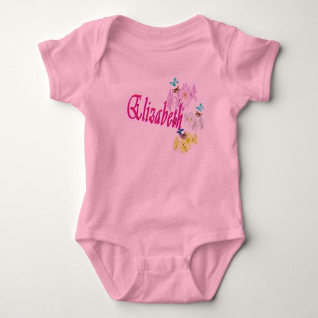 Body Elizabeth Girls Nom Logo, Bodysuit bébé (Devant)
