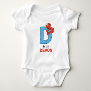 Body Elmo Alphabet D Bleu