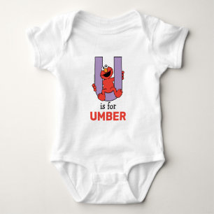 Body Elmo Alphabet U Violet
