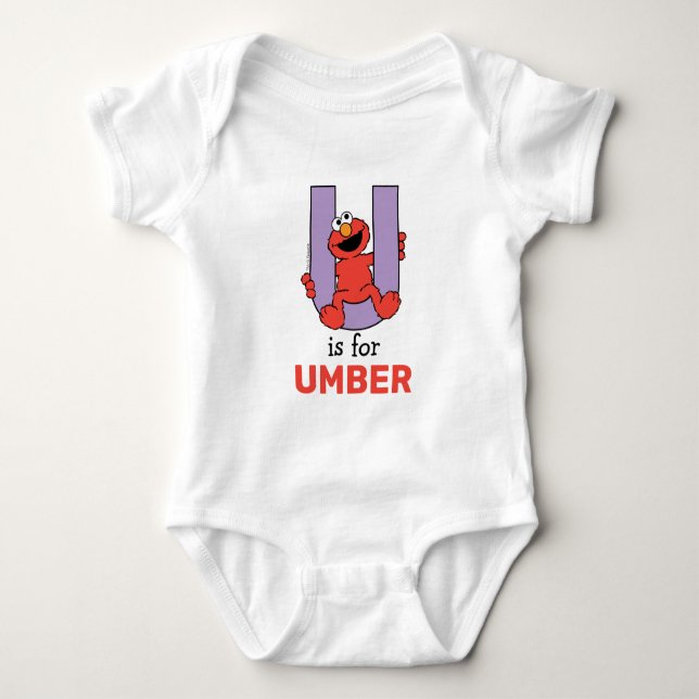 Body Elmo Alphabet | U Violet (Devant)