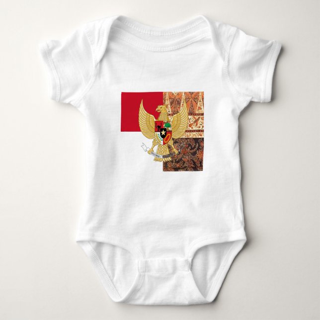 Body Emblème de l'Indonésie - le drapeau de batik de (Devant)