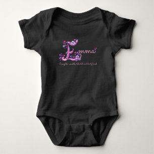 Body Emma girls name & Signification E monogramme baby