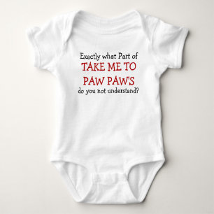 Body Emmenez-moi à paw Paw Baby Infant Bodysuit
