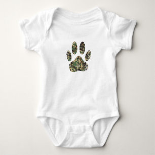 Body Empreinte de patte de chien Camo en détresse
