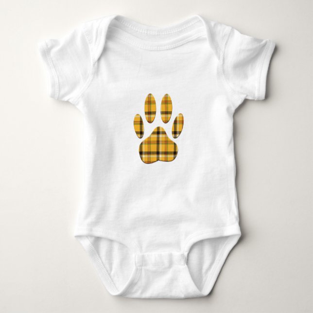 Body Empreinte de patte de chien Tartan (Devant)