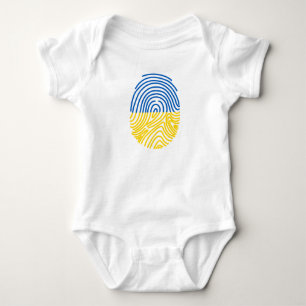 Body Empreinte du drapeau ukrainien