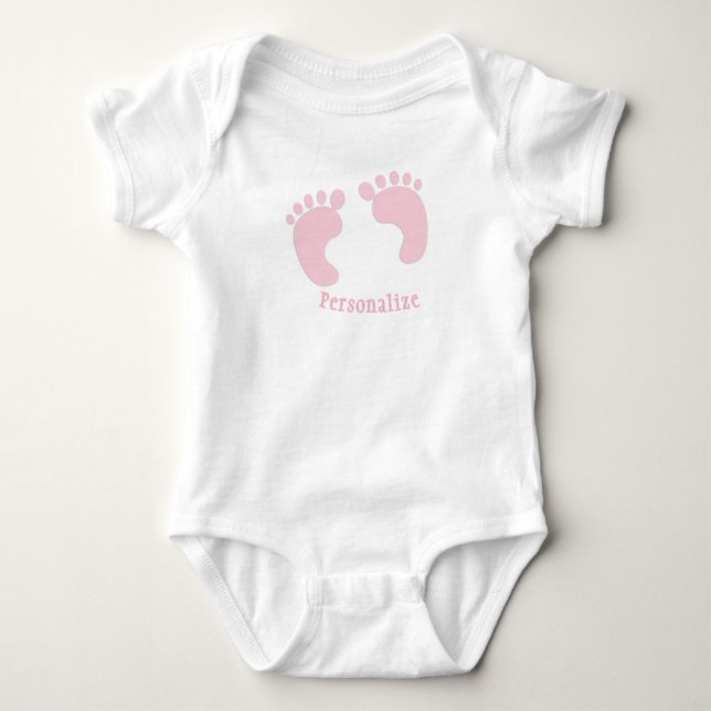 Body Empreintes bébé Fille bébé Rose minuscule Pieds No (Devant)