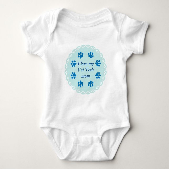 Body Empreintes de pattes bleus de la dentelle 8/Blue (Devant)