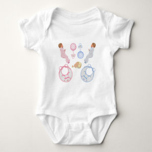 Body  Empreintes de pieds de bébé mignon adorable pour 