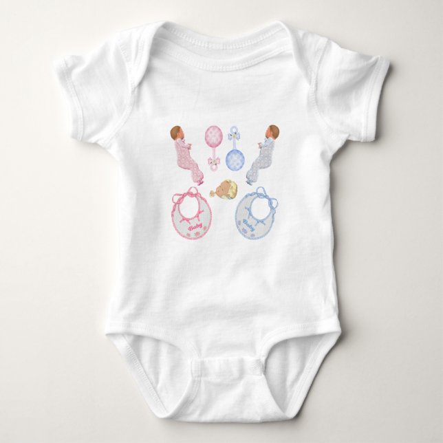 Body  Empreintes de pieds de bébé mignon adorable pour  (Devant)