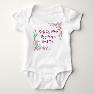 Body Enfant en bas âge drôle Onsie/fleurs de T-shirt