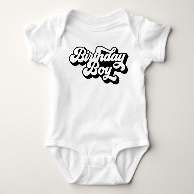 Body Enfant Enfant Enfant Bodysuit Boys Birthday Boy (Devant)