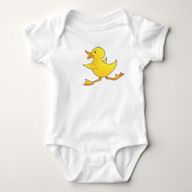 Body Enfant jaune canard en cours d'exécution top (Devant)