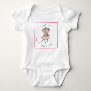 Body Enfant Rose Bleu Fille Rat Souris Personnelle Prin