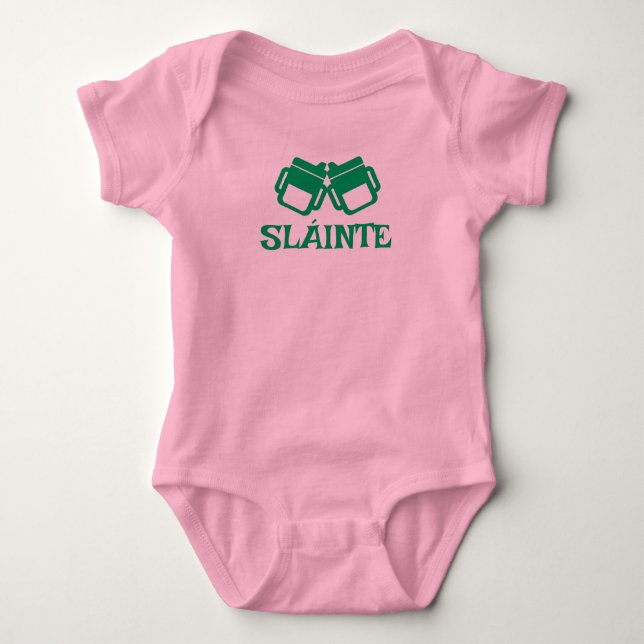 Body Ensemble bodysuit SLÁINTE rose bébé  (Devant)