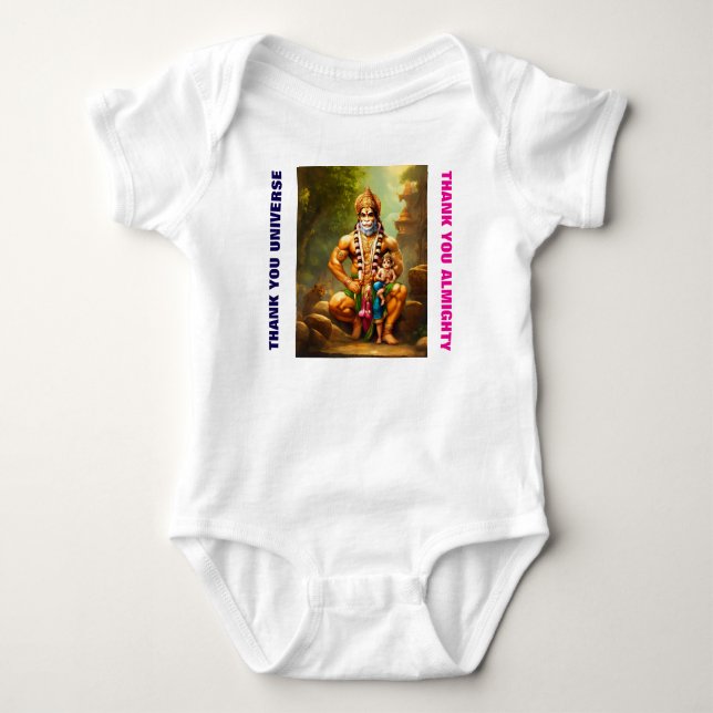 Body Ensemble de bébé divin – Hanuman, le Sauveur (Devant)