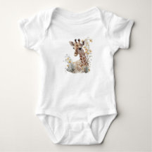 Ensemble de naissance bébé girafe mignon – Safari