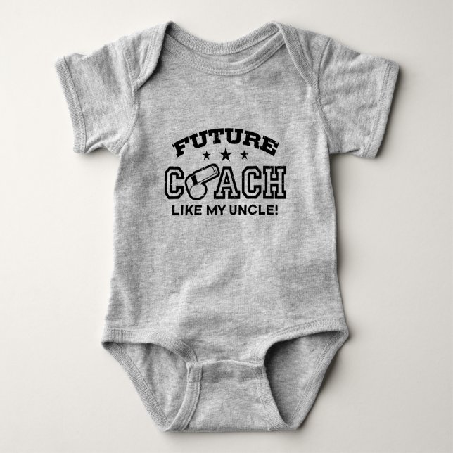 Body Entraîneur Futur Comme Mon Oncle Baby Bodysuit (Devant)