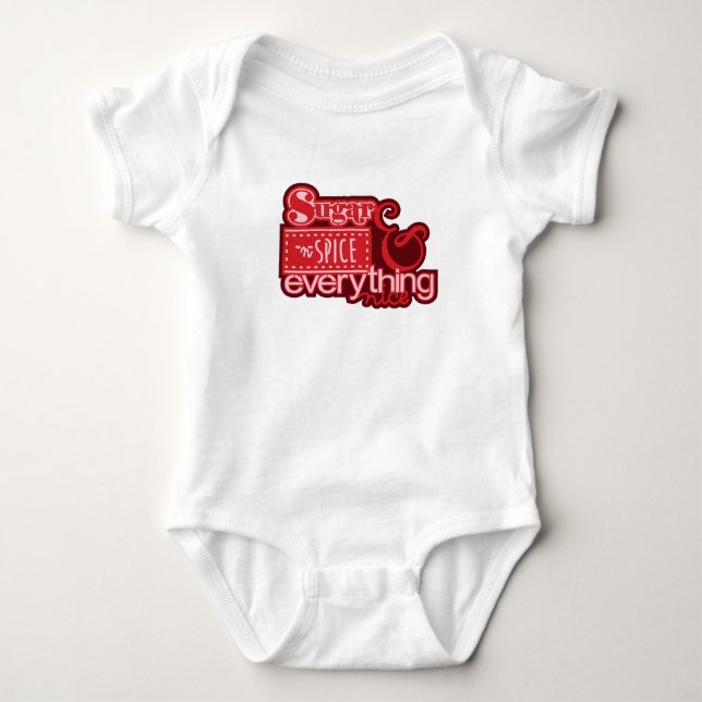 Body Épice de sucre Nice bébé fille Creeper Romper (Devant)