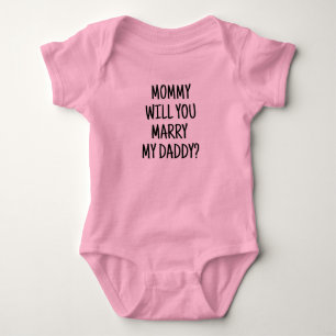 Body Épouses-Tu Mon Papa ? Bodysuit bébé