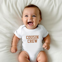 Équipage Cousin | Bodysuit pour bébé rouille