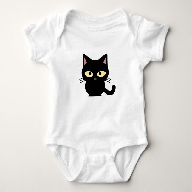 Body Équipement de chat noir pour des nourrissons (Devant)