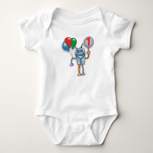 Body ęr Combinaison brillante mignonne de bébé de robot (Devant)