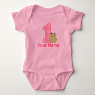 Body ęr Rose de grenouille d'anniversaire personnalis