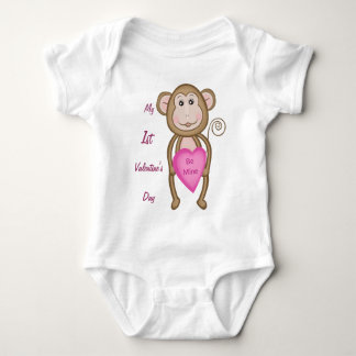 Body Ęr T-shirt de singe de la Saint-Valentin du bébé