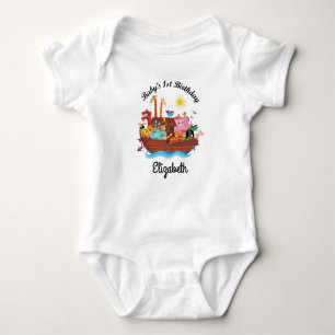 Body ęr T-shirt du bébé personnalisé par arche de Noé