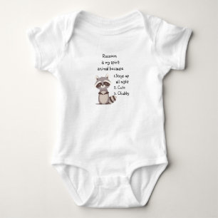 Body Esprit d'animaux de Raton laveur drôle Humour Aqua